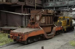 H0 heavy Paul Würth hot metal car 