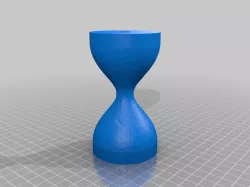 Hourglass banner top w. hole