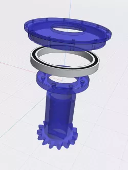 InMoov-Stomach Ball Bearing Swivel Adapter Kit
