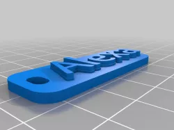 My Customized Multiline Tag or Keychain