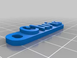 My Customized Multiline Tag or Keychain