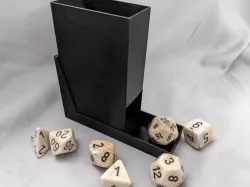 Parametric Pocket Dice Tower and Storage