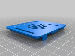Remix of Raspberry Pi 3 A+ case top with slots for camera and video & bottom with cooling vents