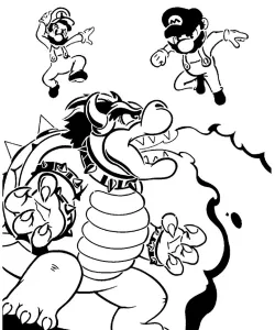 Super Mario Bros stencil 2