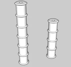 1inch Terrain Foam Roller for 4in and 6in mini rollers
