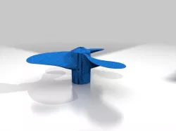 3 blade boat propeller