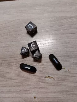 Cheat dice for DND (D1 D4 D6 D8 D12)