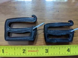 Gatekeeper backpack strap clip - gated G hook full size