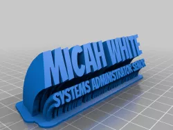 Micah White Sweeping Name plate-no virtual desktop