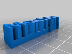 My Customized 3D name plate