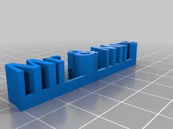My Customized 3D name plate
