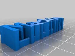My Customized 3D name plate
