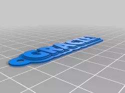 My Customized Multiline Tag or Keychain