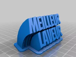 My Customized Sweeping 2-line name plate (text)