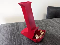 Parametric Dice Tower & Tablet Stand (Customizable)