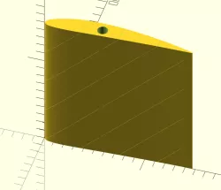 Parametric printable NACA wing