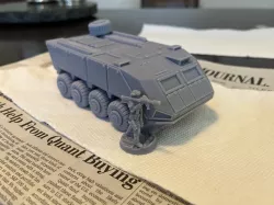 Pietia's armoured personnel carrier for resin printing