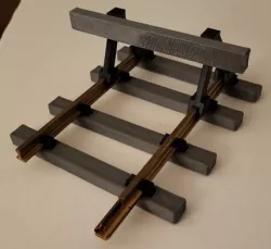 Prellbock für Spur 2 und 2m / Buffer stop for gauge 2 and 2m