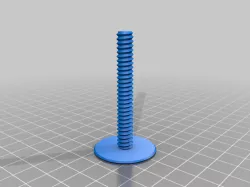 2.25 in long elevator bolt with wingnut for plug clamping