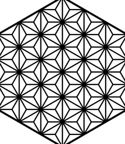 Asanoha for laser engraving/cutting