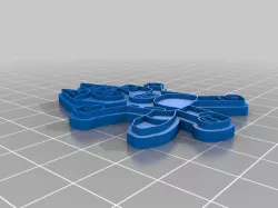 Bluey play-doh/cookie cutter and stamp