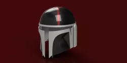 Custom Dark Mandalorian Helmet