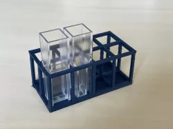 Cuvette rack / holder / mount + STEP