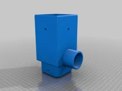 Downspout diverter for 3x3" eves