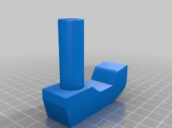 Foot to clamp a CH Flight Sim Yoke to thinner desk 