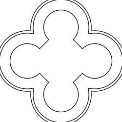 Four-lobed rose for laser cutting/engraving | Rose quadrilobée pour découpe/gravure laser