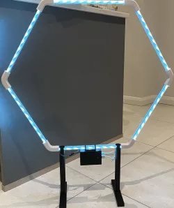 Hexagonal LED FPV Drone Gate