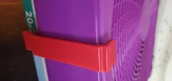 Lasko box fan filter bracket for fans with circular grate