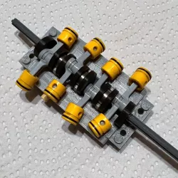 LEGO Compatible Custom V8 Crankshaft