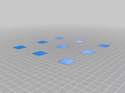 Mega S Bed Leveling Calibration Test Object (Parametric)