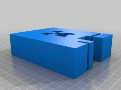 Minecraft type font A-Z self standing 3d letters individual