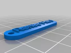 My Customized Keychain  (OpenSCAD)