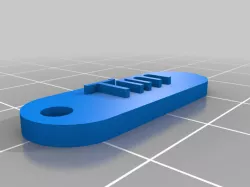 My Customized Keychain  tim2 (OpenSCAD)