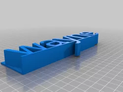 My Customized Minecraft Styled  Name Plate wayne
