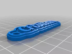 My Customized Multiline Tag or Keychain
