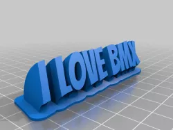My Customized Sweeping 2-line name plate (text)