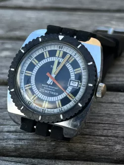 Timex Diver Watch (1970s) Bevel