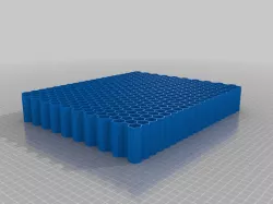 20 rows x 20 columns x 10mm rad x 50mm high