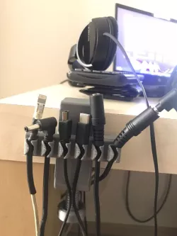 Cable Holder with Desk Mount