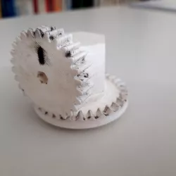 Crown gear turning demonstration