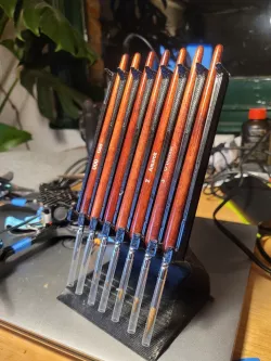 Inverted brush stand for Chronicle Cards, Wolf & Sable Brushes