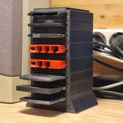 Modular PCMCIA Card Organizer Tower