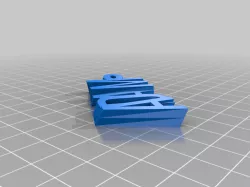 My Customized iamburny's v2  Text - Name Keyring / Keyfob