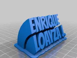 My Customized Sweeping 2-line name plate (text)
