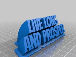 My Customized Sweeping 2-line name plate (text)