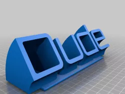My Customized Sweeping Name Plate Dude